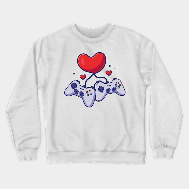 Video Games Lovers Crewneck Sweatshirt by TrendyStitch